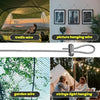 Various types of wire and rope used for trellises, garden wires, and picture hanging.
