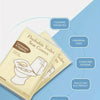 Pack of flushable toilet seat covers for convenient and hygienic use outside