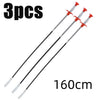 Three 160cm bendable drain augers with claw hooks for hair and debris removal