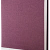 Maroon Leinen-Fotobuch mit Selbstklebefolie, sichtige weiße Seite