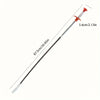 A long, thin drain auger with a flexible shaft and a claw hook tip for removing hair and debris.