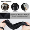 Black oil-proof refrigerator handle covers for oven and microwave in a two-pack