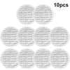 Ten replacement mop cloth pads for Shark vacuum cleaners shown in various circular patterns.