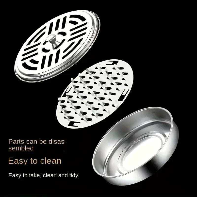 Stainless steel mosquito coil tray holder parts including a disc and a bowl for easy cleaning