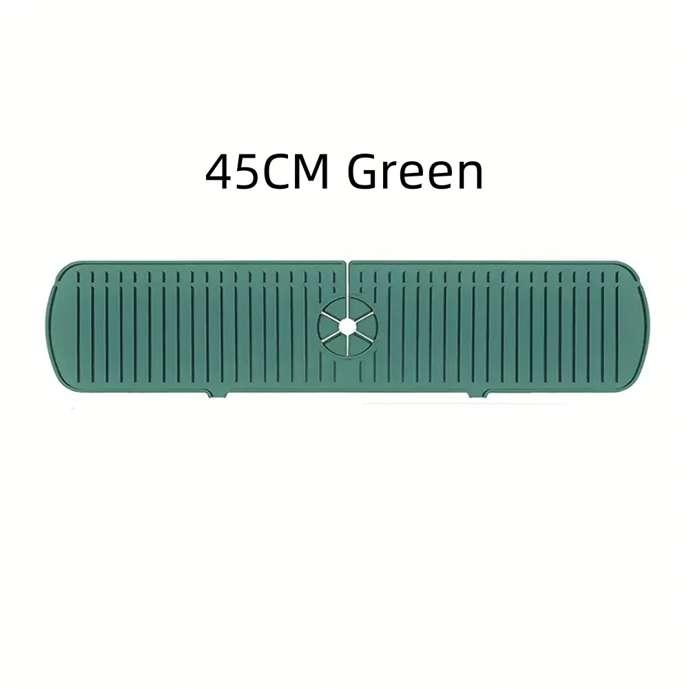 45cm grüne Silikon-Spülbeckenabflussmatte mit kreisförmigem Abflussloch
