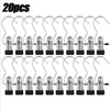 A set of 20 pieces of premium stainless steel clothes pegs and hooks for laundry.