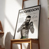A framed canvas art print featuring a portrait of an UFC fighter named McGregor.