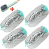 A set of multi-use shoe cleaning tools including brushes and a storage bag.