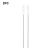 A pair of professional drain cleaning tools with flexible snaking rods.