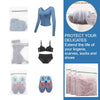 Reusable honeycomb mesh laundry bags for protecting delicates like lingerie, socks, and shoes