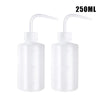 A 2-pack of clear squeeze bottles with measurement marks for tattoo solutions.