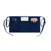 Dunkelblaue Unisex-Server-Schürze mit praktischen Taschen und Aufbewahrung für Werkzeuge