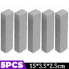 Five grey pumice stone sticks for cleaning bathroom and household stains