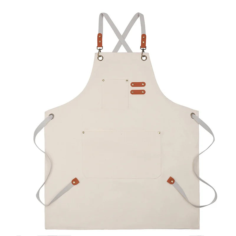 Durable Lightweight Kitchen Apron with Tool Pockets