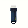 A dark blue reusable household stain remover eraser with a white block on top.