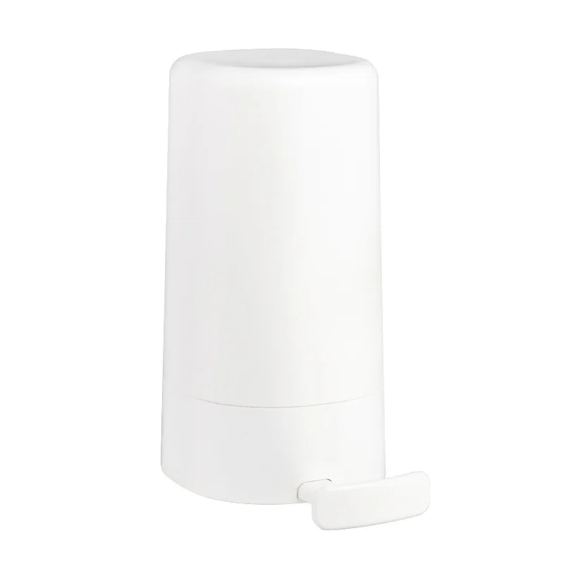 A white portable soap bar grinder with a wall-mount design.