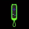 A remote control with cat ears design and glow-in-the-dark green lighting.