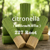 A stack of green citronella root sticks used for natural oil or air purification.