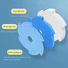 A reusable toilet cleaning brush kit showing a sponge layer, scraping cloth, and cleaning agents for deep water absorption an