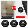Comparison of an original film shock absorber and a rubber dropping shock absorber for car door protection.