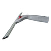 A gray heavy duty squeegee set with a red handle used for cleaning glass.