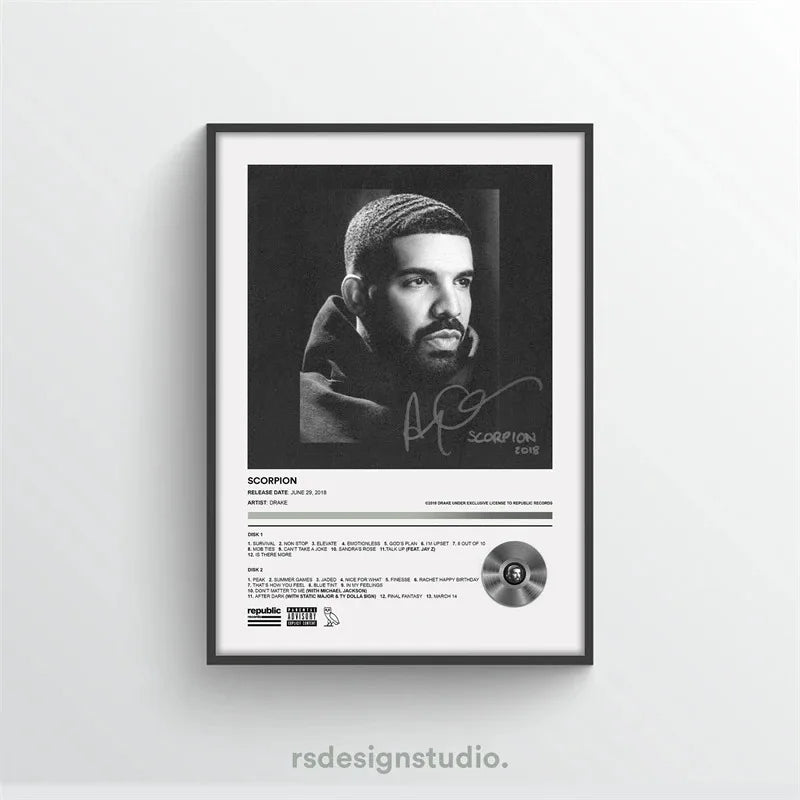 Scorpion Care Album Art Canvas Print