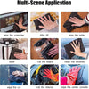 A collection of thickened microfiber cleaning cloths used for various multi-scene applications like wiping computers, oil, ta