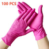 Fuchsia Nitrile Disposable Cleaning Gloves