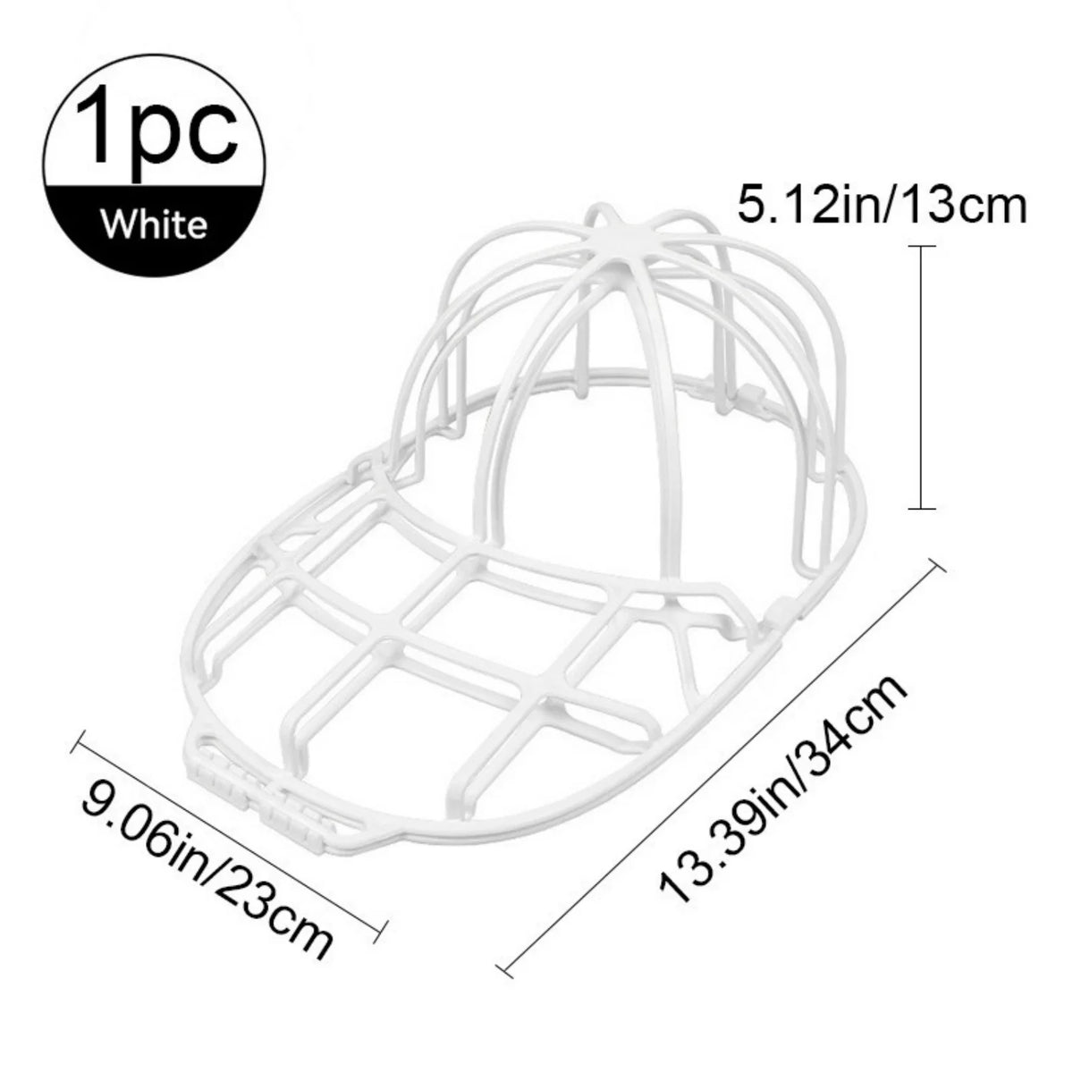Weiße Reinigungskäfig mit Maßen 5,12 Zoll/13 cm und 13,39 Zoll/34 cm