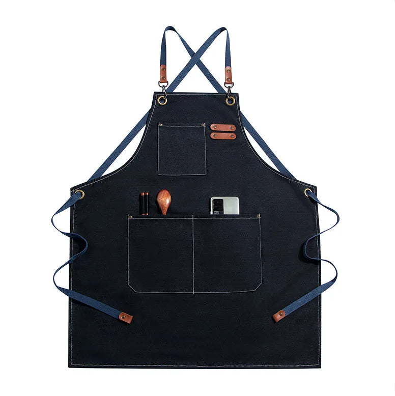 Durable Lightweight Kitchen Apron with Tool Pockets