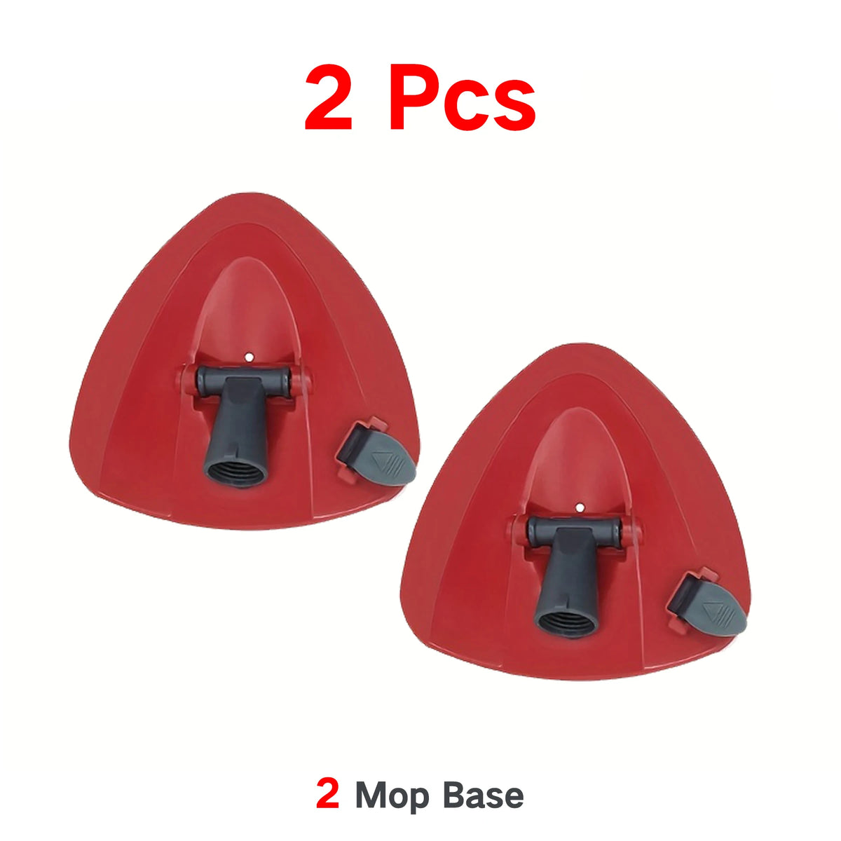 Zwei rote Moppstiele für Mikrofaser-Spinmopköpfe.