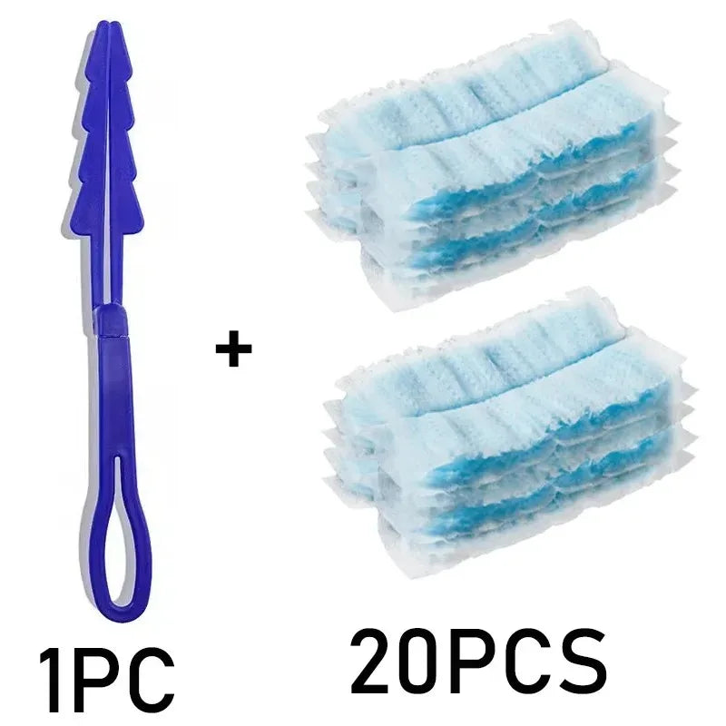 One disposable electrostatic duster refill and twenty cleaning wipes for household use