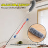 Adjustable telescopic rod with a length of 280cm for electrostatic adsorption and strong dust removal