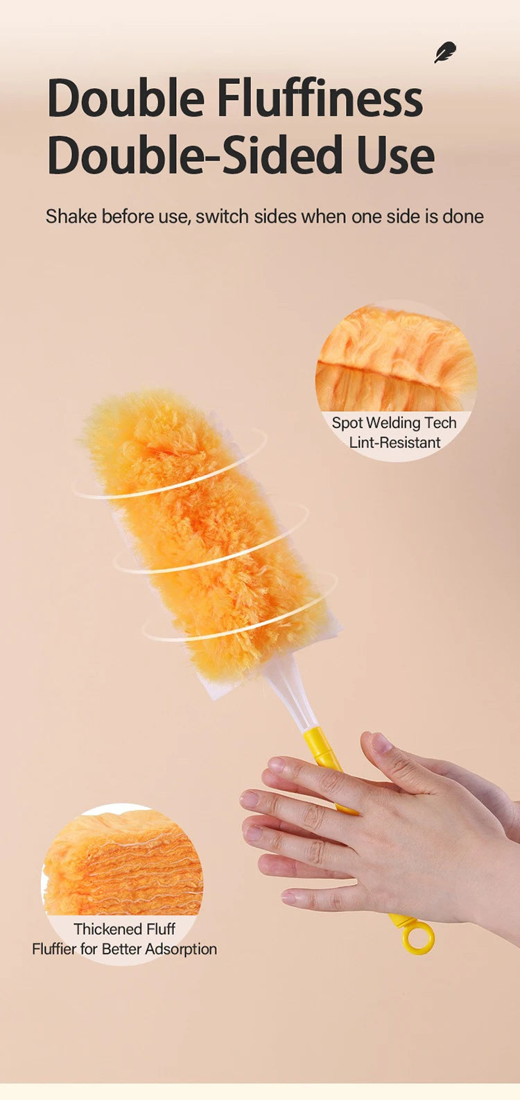 360° Electrostatic Duster for Spider Webs