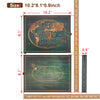 A set of two vintage-style photo albums or scrapbooks with dark green covers and gold accents.