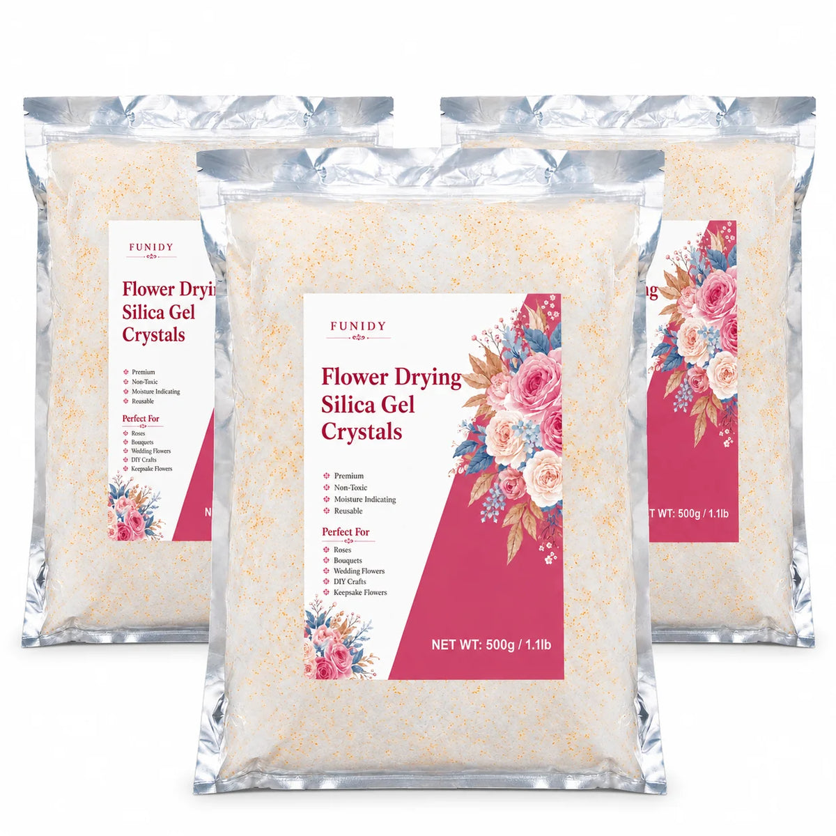 Packaged Flower Drying Silica Gel Crystals for floral preservation