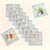 A collection of clear, resealable plastic organizer bags for portable travel medicine with separate compartments.