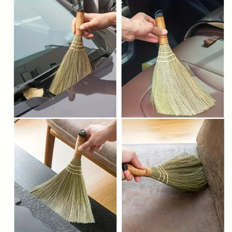 Handmade Natural Grass Broom for Surface Cleaning