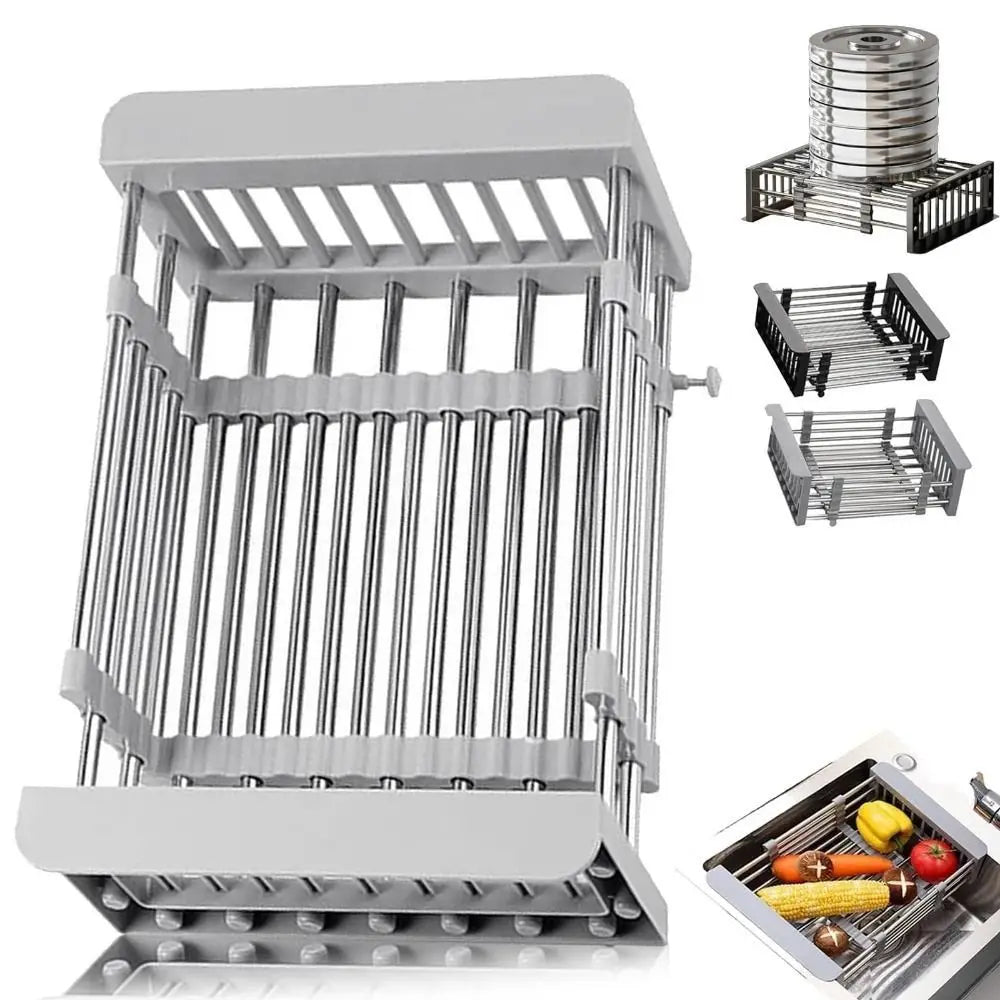Extendable Stainless Steel Sink Drain Basket