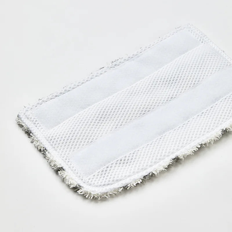 White replacement microfiber pads for a shark steam mop with a textured, striped design.