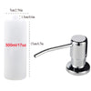 A white 500ml soap dispenser bottle with a silver metal pump and dispenser head.