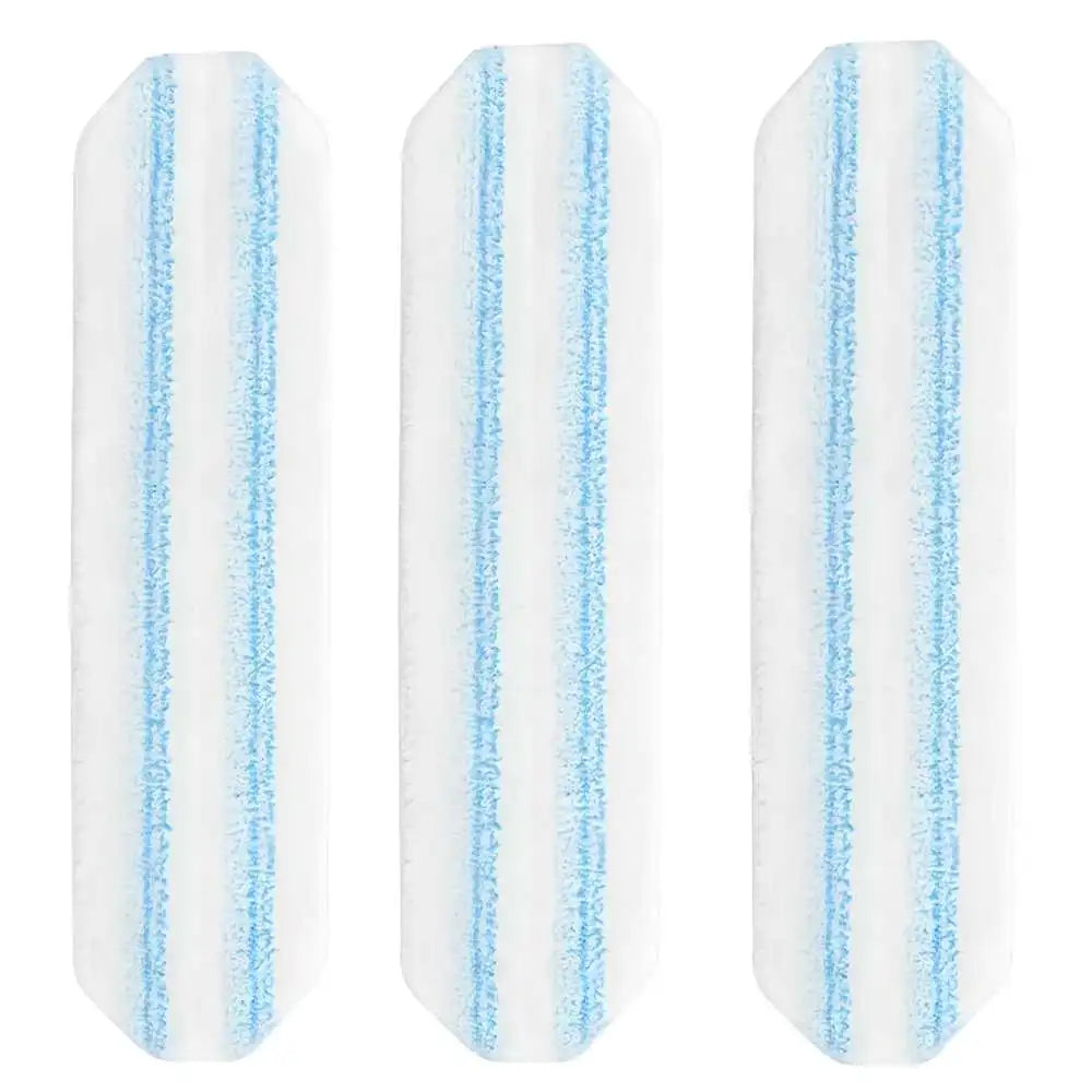 White microfiber flat mop head refill for Vileda H2PrO and O-Cedar.