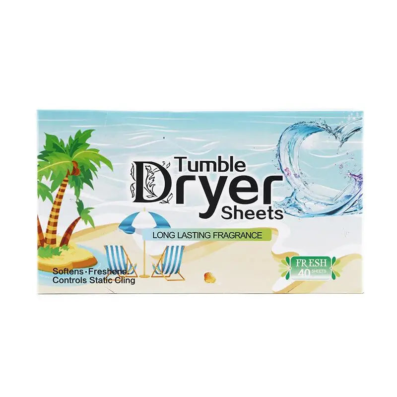 Box of Tumble Dryer Sheets with long lasting fragrance and fabric softening properties