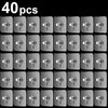 40 pieces of transparent self-adhesive wall hooks for frames and photos