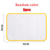 Five random color ironing protection mesh pads, 35cm by 50cm.