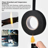 A black electrical insulation tape is shown being used to protect a wire harness in a harsh environment.