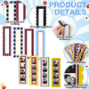A set of magnetic photo frames featuring various designs and colors, made from durable copper plate paper.