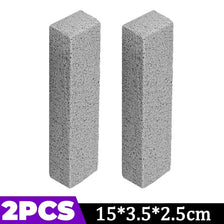 Two grey cleaning pumice stone sticks used for removing stains in the bathroom and household.