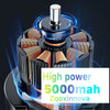 Primer plano de un fregador eléctrico Zqoxinnova de 5000mAh con cabezales giratorios.