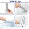 Instructions showing how to use pumice stone cleaning sticks for stain removal on surfaces.